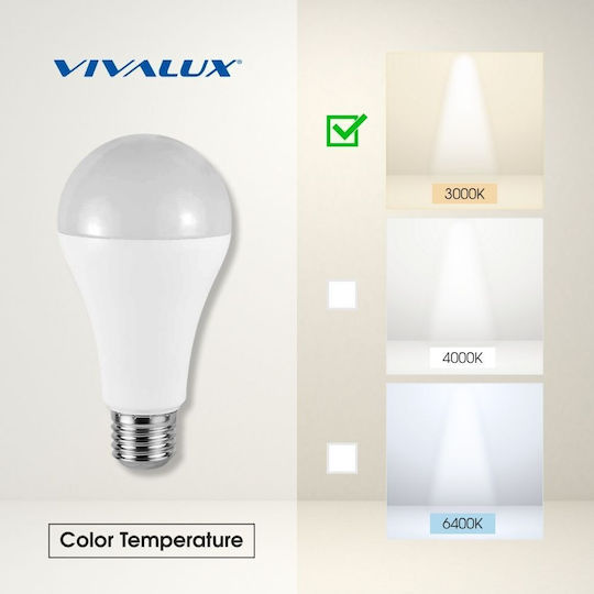 Vivalux LED Bulb 18W for E27 Warm White 2000lm