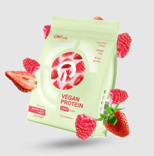 QNT Vegan Protein Gluten & Lactose Free with Flavor Red Fruits 500gr