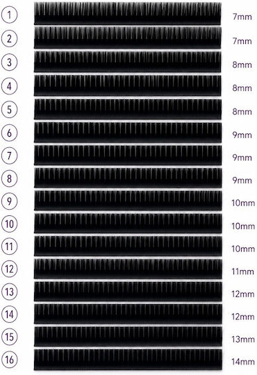 Dancing Swan Cc 0.10 Mm Mixed 7–14 Mm Individual Lash Extensions