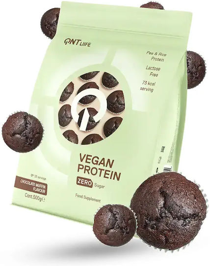QNT Vegan Protein Gluten & Lactose Free with Flavor Chocolate Muffin 500gr