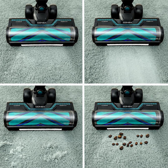 Cecotec Conga Rockstar RX50 Pet Flex Επαναφορτιζόμενη Σκούπα 2 σε 1 Stick & Χειρός 33.6V Μαύρη