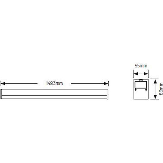 LED line LED Linear Ceiling Light 50W Warm White