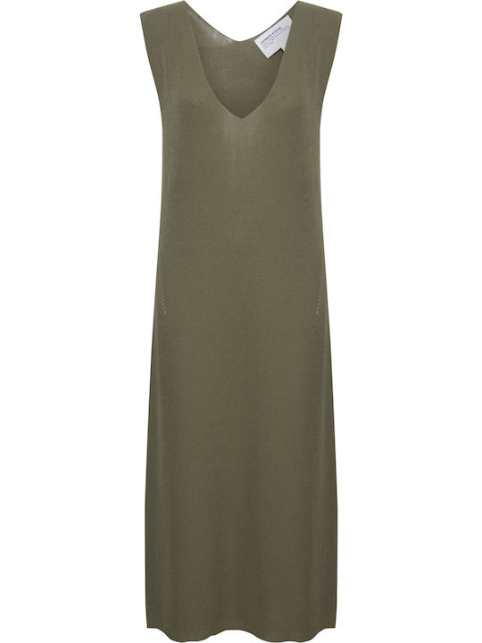Summer Shirt Dress Khaki