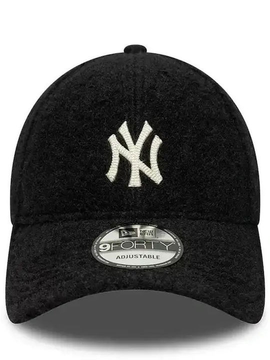 New Era New York Yankees Mlb Winter Borg 9forty Verstellbare Kappe Unisex Polyester Schwarz