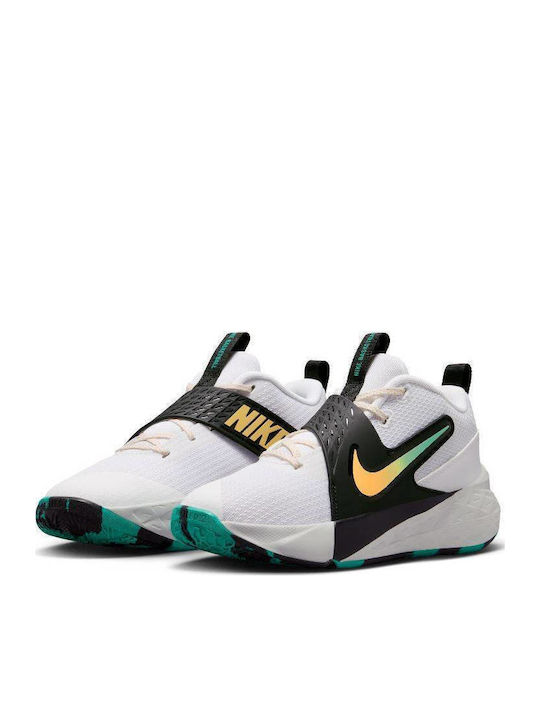 Nike Team Hustle D 12 Kids Sports Shoes Basketball White