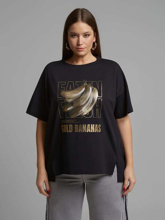 Bluza Damă Oversized Tricou Negru