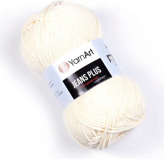 Yarn Art Jeans Plus 55% Памук 45% Акрил 100гр 160м Екрю 03