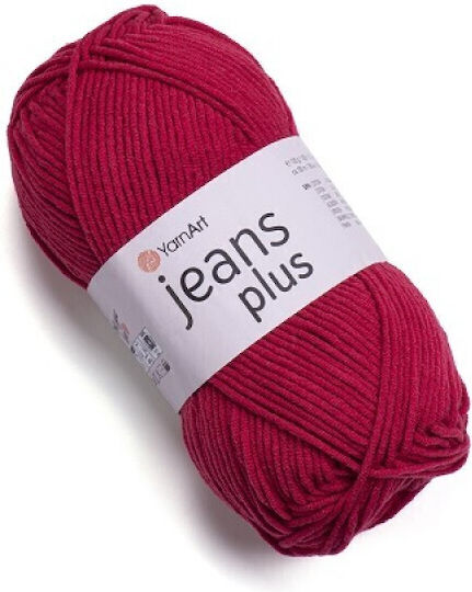 Yarn Art Jeans Plus 55% Памук 45% Акрил 100гр 160м Червен 51