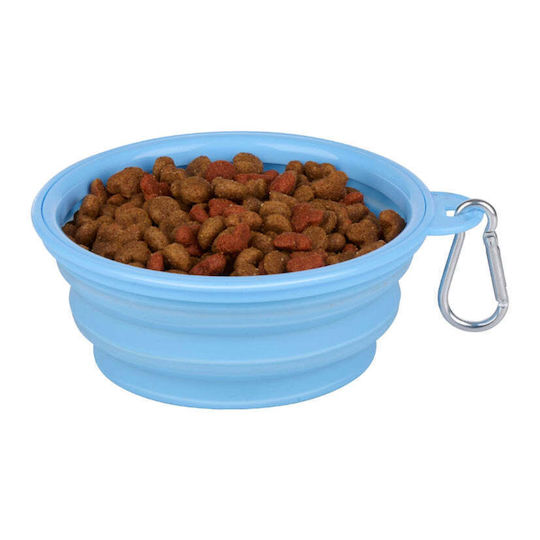 Pet Treatment Метална Купа за Храна и Вода 350ml в Светлосин Цвят