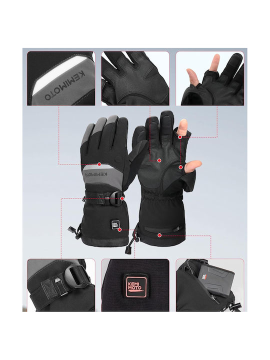 Ανδρικά Γάντια Σκι & Snowboard Μαύρα