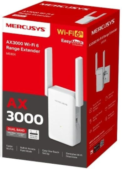 Mercusys ME80X v1 WiFi Extender Dual Band (2.4 & 5GHz) 3000Mbps