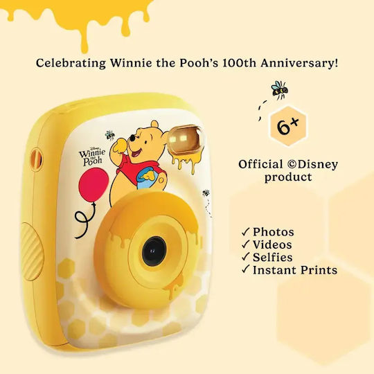 Winnie the Pooh Kids Camera 48MP with Thermal Printing Multicolour