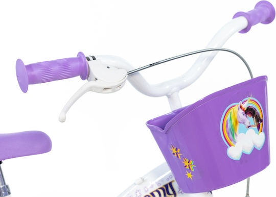 Dino Bikes Unicorn Academy 12" Bicicletă Copii BMX Multicoloră