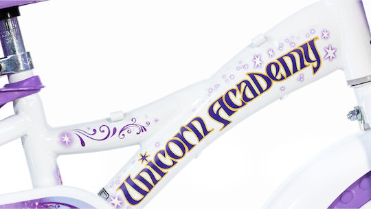 Dino Bikes Unicorn Academy 12" Bicicletă Copii BMX Multicoloră