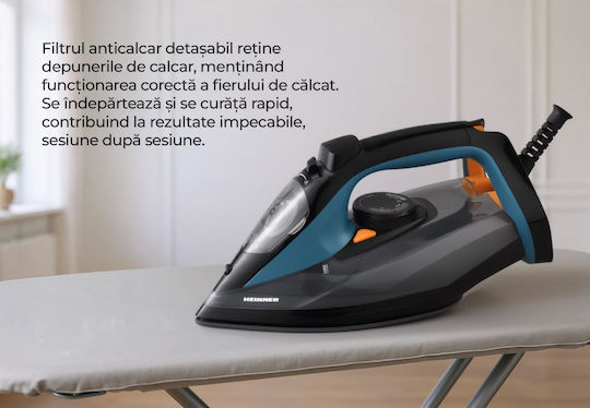 Heinner Steam Iron 2400W with Ceramic Plate and Continuous Steam Supply 20gr/min