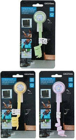 Grundig LED Book Light with Clip Pink
