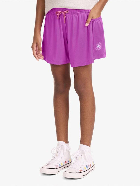 Converse Παιδικό Σορτς/Βερμούδα Υφασμάτινο Orchid