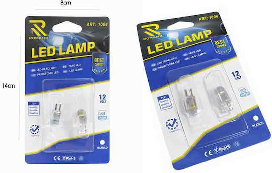 Rchang Car Lamps & Motorcycles T10 LED White 12V 2pcs