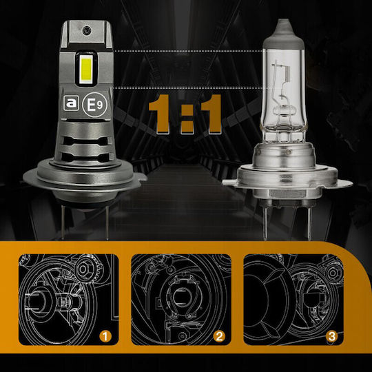 LED H7 Canbus 60W 6500K 12000lm 2 Pieces