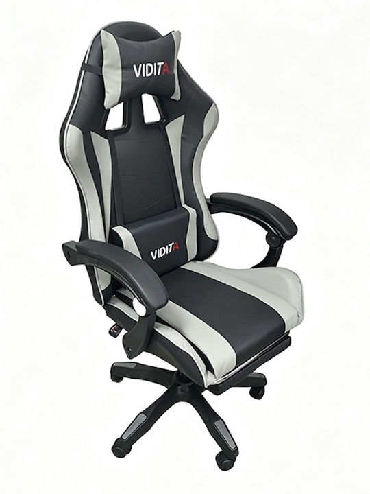 Zita Plus A6060 Gaming Chair in Artificial Leather with Footstool Black