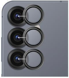 Full Face Hammer Glass Mobile Camera Protector Tempered Glass Black for Samsung Galaxy S26
