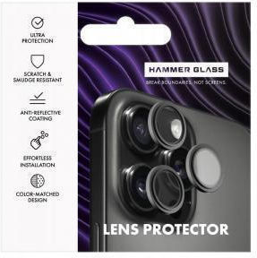 Full Face Hammer Glass Mobile Camera Protector Tempered Glass Black for Samsung Galaxy S26