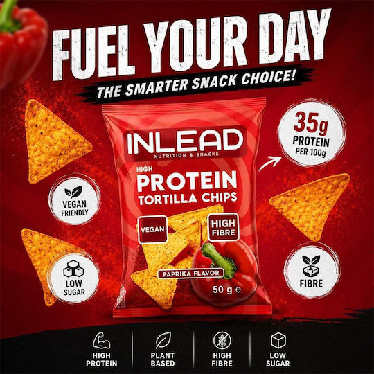Inlead Nutrition Hochprotein Tortilla-Chips 50g Paprika