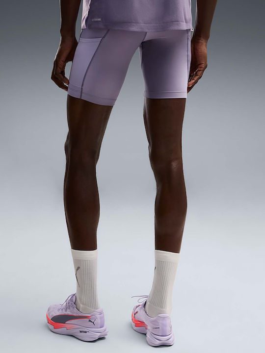 PUMA Ανδρικό Αθλητικό Κολάν Compression Κοντό Μωβ