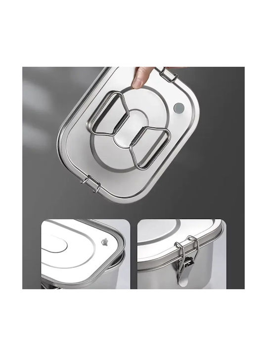 Pandaboo Inox Silver Lunch Box 2lt