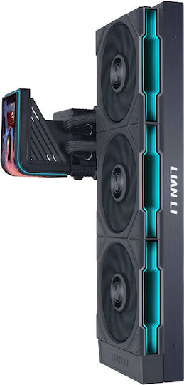 Lian Li HydroShift II OLED Gebogener 360TL Wasserkühlung AIO CPU mit 3 Lüfterabmessungen 120mm und ARGB Beleuchtung