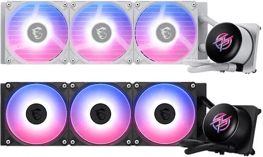 MSI MPG CoreLiquid AIO CPU Liquid Cooling With 3 120mm Fans And White ARGB Lighting