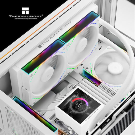 Thermalright Peerless Vision Υδρόψυξη AIO CPU με 2 Ανεμιστήρες 120mm και ARGB Φωτισμό Λευκή