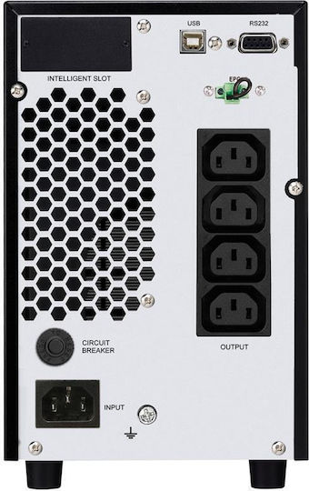 Tecnoware EVO DSP PLUS UPS On-Line 2400VA 2160W με 4 IEC Πρίζες