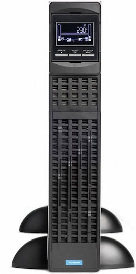 Tescom Prime Plus RT+ UPS On-Line 1000VA 1000W with 8 IEC Power Plugs