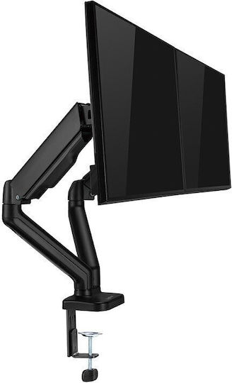 LogiLink Стойка за 2 Монитори до 32" с Рамо Черна (BP0177)
