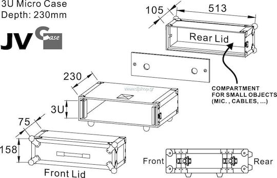 Jvcase Micro Flugkoffer 3u