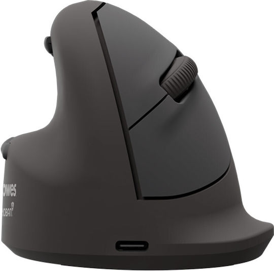Fellowes Breyta Large Mouse Wireless Ergonomic Bluetooth Vertical pentru Stângaci Negru