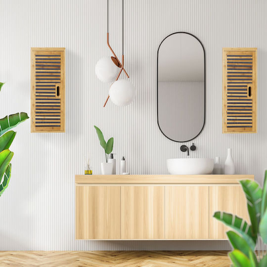Relaxdays Dulap de baie 35x20x66cm maro
