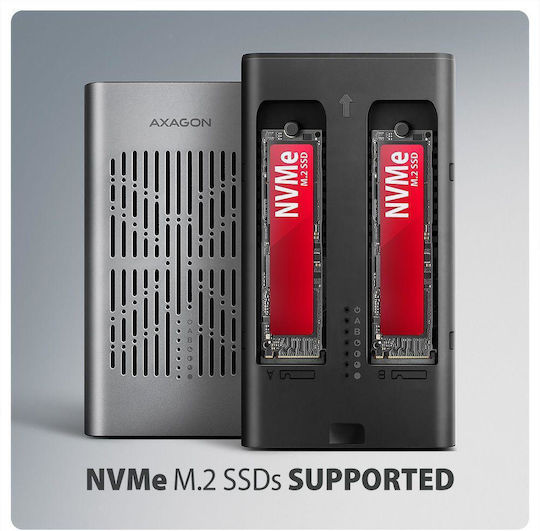 Axagon Hard Drive Case for M.2 SATA III NVME with Type-C Connection