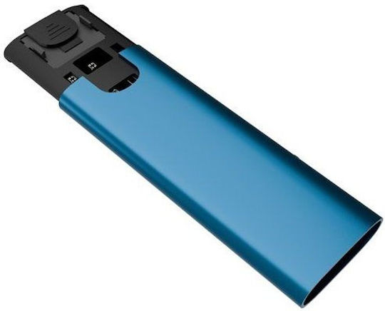 Natec Rhino Festplattengehäuse für M.2 SATA III NVME mit Type-C Konnektivität in Blauer Farbe