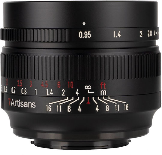 7artisans Crop Obiectiv Foto Photoelectric 50mm F/0.95 Fix pentru Montaj Micro Patru Treimi (MFT) Negru