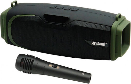 Andowl Karaoke Lautsprecher mit Kabelgebundenem Mikrofon Q-YX600 Q-YX600 Schwarz