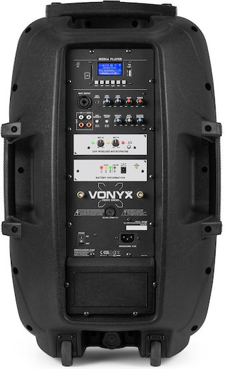 Vonyx Karaoke Lautsprecher mit Kabellosen Mikrofonen Verve46 SOSPA1087 Schwarz