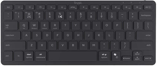 Trust Nado II Kabelloses Bluetooth Tastatur Englisch (US)