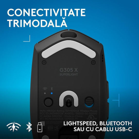 Logitech G305 X Superlight Wireless RGB Gaming Mouse 44000 DPI Black