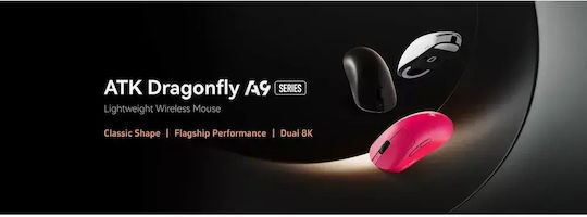 ATK Dragonfly A9 V2 Mouse de Gaming Wireless 26000 DPI Alb