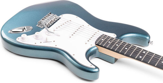 MAX Set Elektrische Gitarre Stratocaster Rot mit Tasche