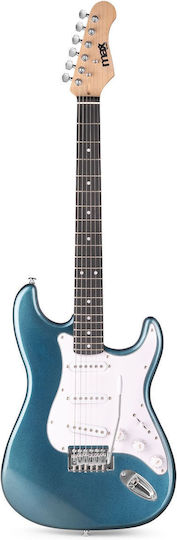 MAX Set Elektrische Gitarre Stratocaster Rot mit Tasche