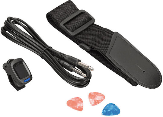 Soundsation Rider GP Set Electric Guitar ST Style with SSS Pickups Arrangement Blue with Case