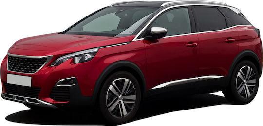 Stainless Steel Chrome Side Window Trim Strips Peugeot 3008 Suv 2016-2023